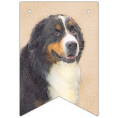 Bernese Mountain Dog-schilderij - Original Dog Art Vlaggetjes (Tweede vlag)