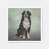 Bernese Mountain Dog Servet (Voorkant)