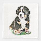 Bernese Mountain Dog Servetten (Voorkant)