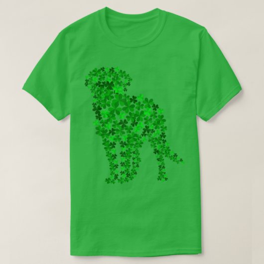 Bernese Mountain Dog Shamrock Leaf St Patrick Day T-shirt (Design voorkant)