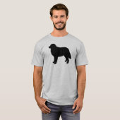Bernese Mountain Dog Silhouette Berner Lover T-shirt (Voorkant volledig)