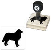 Bernese Mountain Dog Silhouette Rubberstempel (Gestempeld)