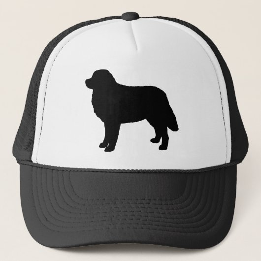 Bernese Mountain Dog Silhouette Trucker Pet (Voorkant)