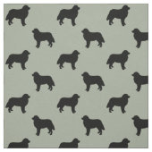 Bernese Mountain Dog Silhouettes Patterned Stof (Swatch)