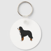 Bernese Mountain Dog Sleutelhanger (Voorkant)