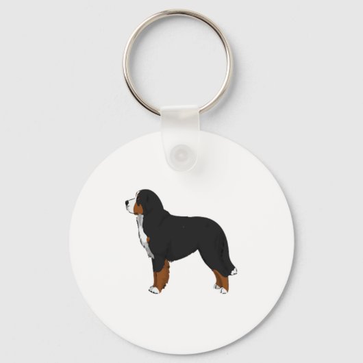 Bernese Mountain Dog Sleutelhanger (Voorkant)