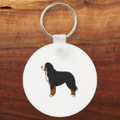 Bernese Mountain Dog Sleutelhanger (Voorkant)