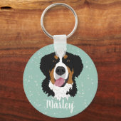 Bernese Mountain Dog Sleutelhanger (Voorkant)