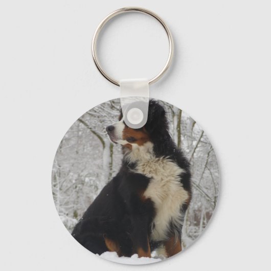 Bernese Mountain Dog Sleutelhanger (Voorkant)