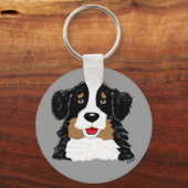 Bernese Mountain Dog Sleutelhanger (Voorkant)
