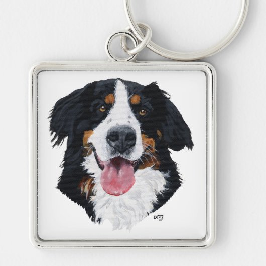 Bernese Mountain Dog Sleutelhanger (Voorkant)