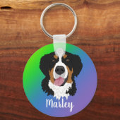 Bernese Mountain Dog Sleutelhanger (Voorkant)