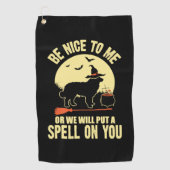 Bernese Mountain Dog Spell on You Halloween Costum Golfhanddoek (Voorkant)