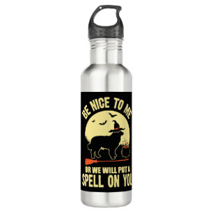 Bernese Mountain Dog Spell on You Halloween Costum Waterfles