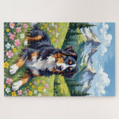 Bernese Mountain Dog Spring Alpine Meadow Legpuzzel (Horizontaal)