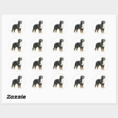 Bernese Mountain Dog - staand Ronde Sticker (Vel)