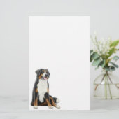 Bernese Mountain Dog Stationery Briefpapier (Staand voorkant)