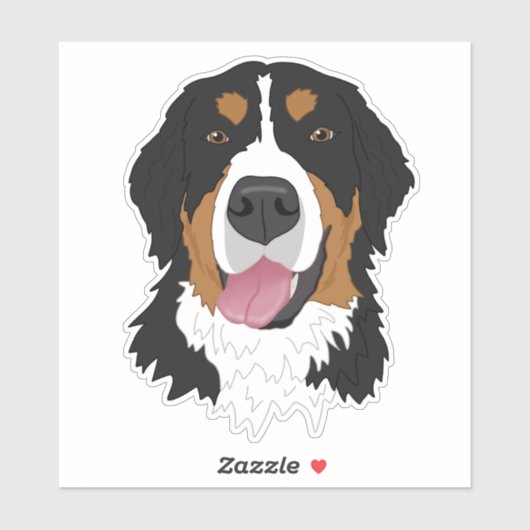 Bernese Mountain Dog Sticker (Vel)