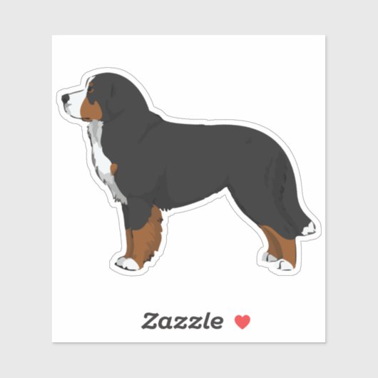 Bernese Mountain Dog Sticker (Vel)