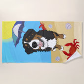 Bernese Mountain Dog Strandlaken (Voorkant)