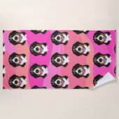 Bernese Mountain Dog Strandlaken (Voorkant)