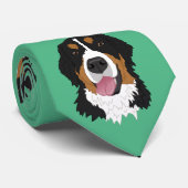 Bernese Mountain Dog Stropdas (Opgerold)
