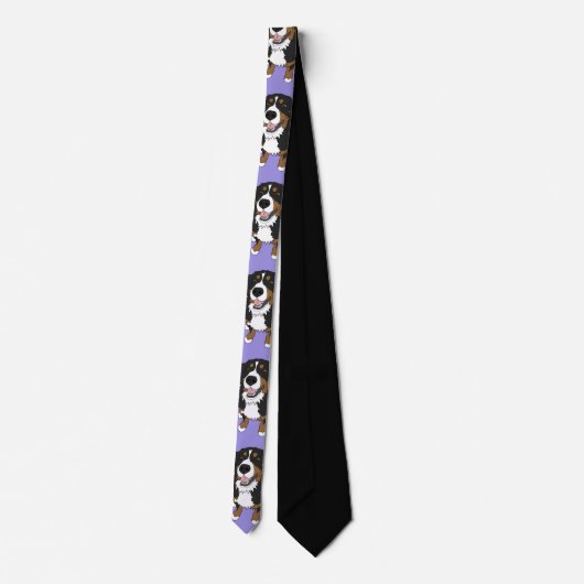 Bernese Mountain Dog Stropdas (Achterkant)