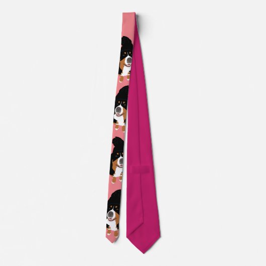 Bernese Mountain Dog Stropdas (Achterkant)