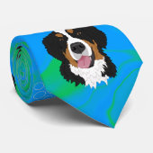 Bernese Mountain Dog Stropdas (Opgerold)