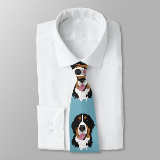 Bernese Mountain Dog Stropdas (Gebonden)