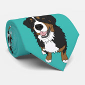 Bernese Mountain Dog Stropdas (Opgerold)