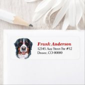 Bernese Mountain Dog Sunbribribribril Return Addre Etiket (Insitu)