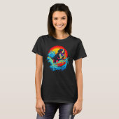Bernese Mountain Dog Surf T-shirt (Voorkant volledig)