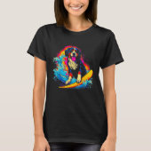 Bernese Mountain Dog Surfer T-shirt (Voorkant)