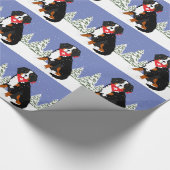 Bernese Mountain Dog Swiss Cross Cadeaupapier (Hoek)
