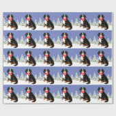 Bernese Mountain Dog Swiss Cross Cadeaupapier (Vlak)