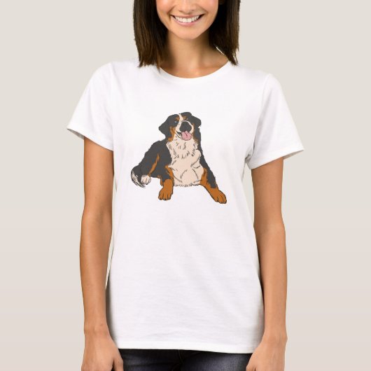 Bernese Mountain Dog  T-shirt (Voorkant)