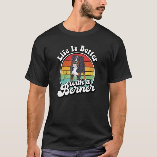 Bernese Mountain Dog T-shirt (Voorkant)
