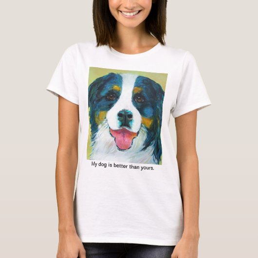 Bernese Mountain Dog T-shirt (Voorkant)