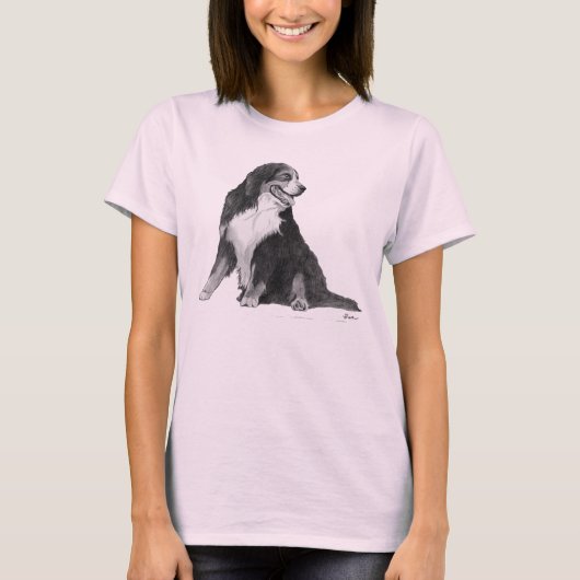 Bernese Mountain Dog T-shirt (Voorkant)