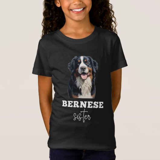 Bernese Mountain Dog T-Shirt for Girls (Voorkant)