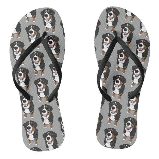 Bernese Mountain Dog Teenslippers (Voetbed)