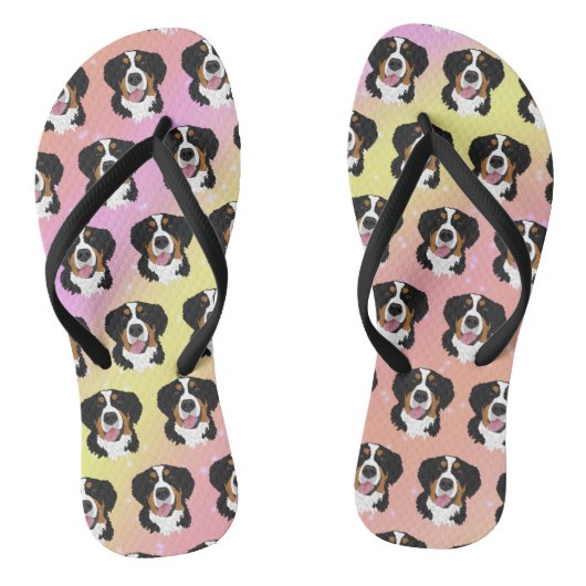 Bernese Mountain Dog Teenslippers (Voetbed)