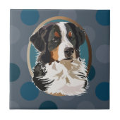 Bernese Mountain Dog Tegeltje (Voorkant)