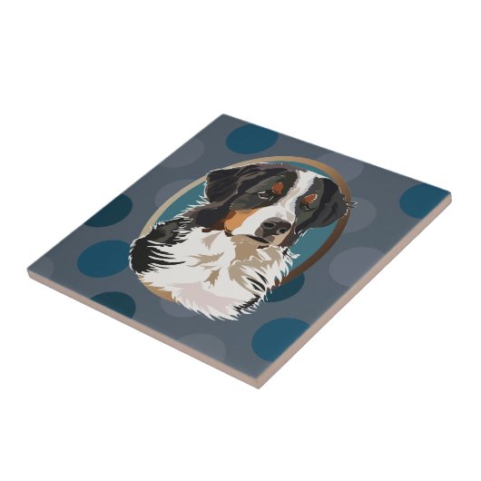 Bernese Mountain Dog Tegeltje (Zijkant)