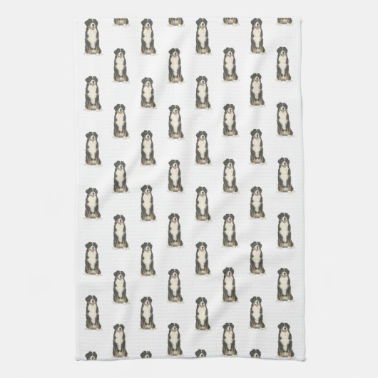 Bernese Mountain Dog Theedoek (Verticaal)