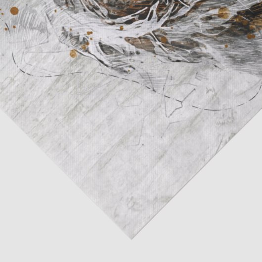 Bernese Mountain Dog Tissuepapier (Detail)