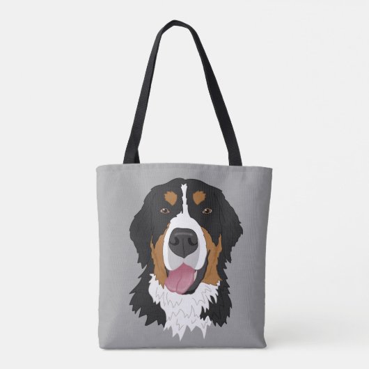 Bernese Mountain Dog Tote Bag (Achterkant)