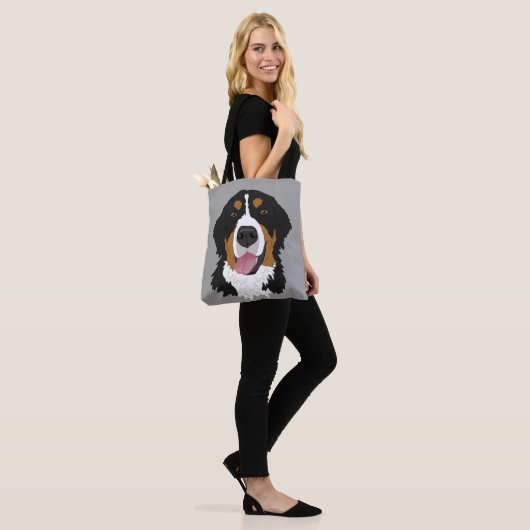 Bernese Mountain Dog Tote Bag (Op model)