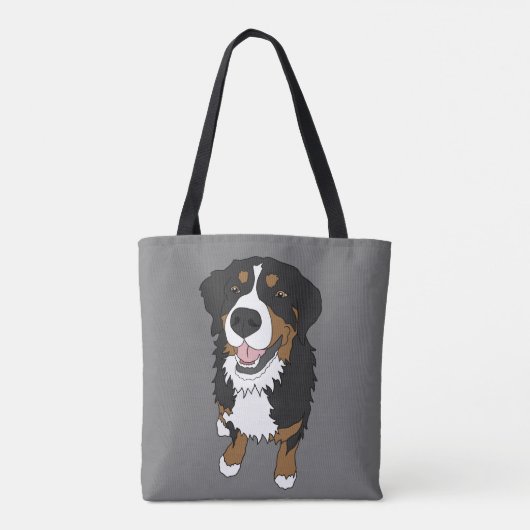  Bernese Mountain Dog Tote Bag (Achterkant)
